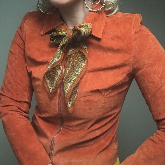 Vintage suede leather jacket - Picture 2 of 4